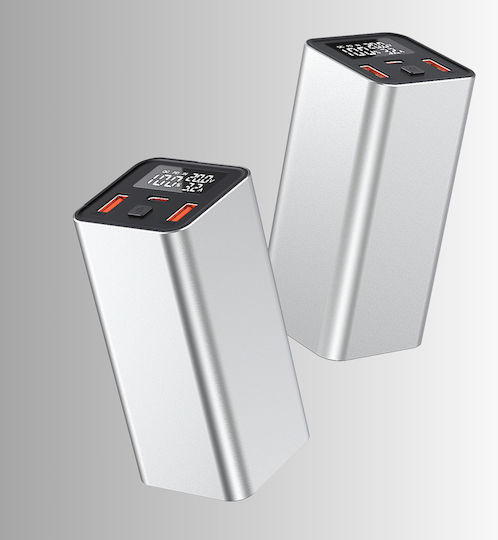Voltres Power Bank 20000mAh 65W with 2 USB-A Ports and USB-C Power Delivery / Quick Charge 3.0 Silver view 6