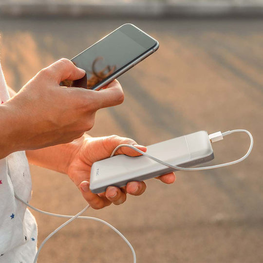 V-TAC 7834 Power Bank 10000mAh with USB-A Port and USB-C Port White view 3
