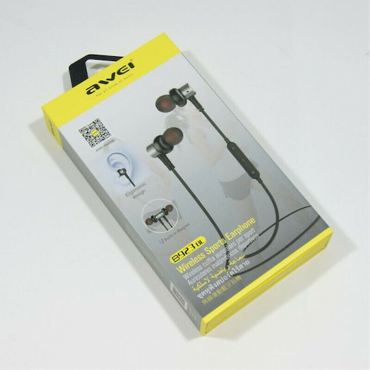 Awei B923BL In-ear Bluetooth Handsfree Earphones with Sweat Resistance Gray view 3