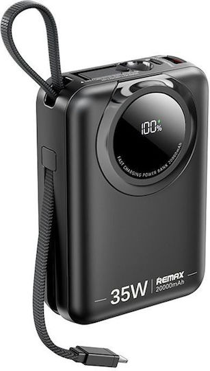 Remax Linon Pro RPP-73 Power Bank 20000mAh with 2 USB-A Ports Black view 4