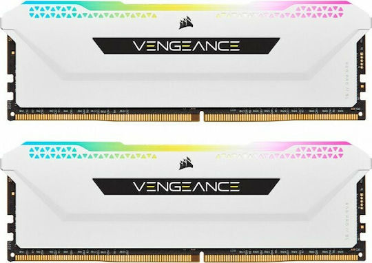 Corsair Vengeance RGB Pro SL DDR4 16GB RAM with 2x8GB Modules and Speed 3200 for Desktop CMH16GX4M2E3200C16W view 2