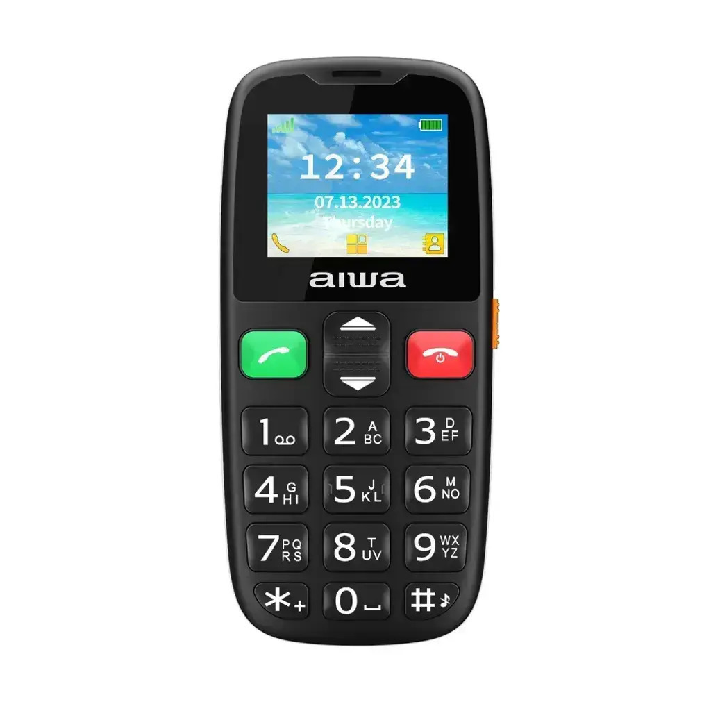 Aiwa FPH-S100-4G Dual SIM Mobile with Buttons Black view 1