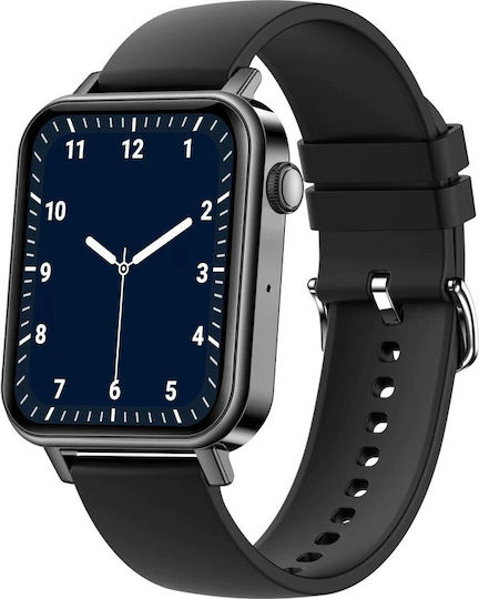 L17 Aluminium Smartwatch with Heart Rate Monitor (Black)