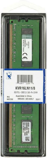 Kingston Valueram DDR3L With Module 1x8GB And Speed 1600 For Desktop KVR16LN11/8 view 6