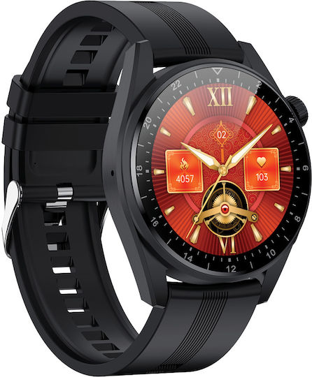 DAS.4 SG48 Smartwatch with Heart Rate Monitor (Black) view 3