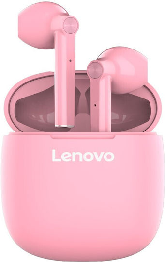 Lenovo HT30 Earbud Bluetooth Handsfree Earphones with Charging Case Pink view 1