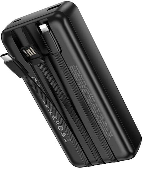 Borofone BJ79A Power Bank 20000mAh with USB-A Port and USB-C Port Black view 3