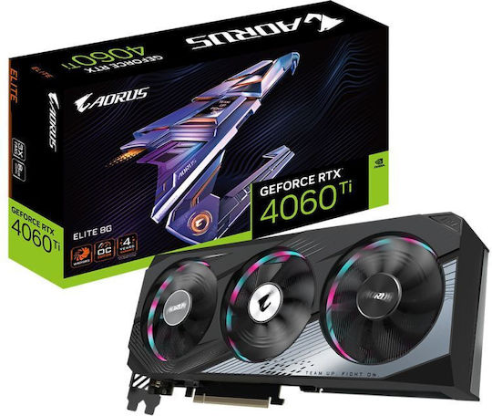 Gigabyte GeForce RTX 4060 Ti 8GB GDDR6 Aorus Elite Graphics Card view 1