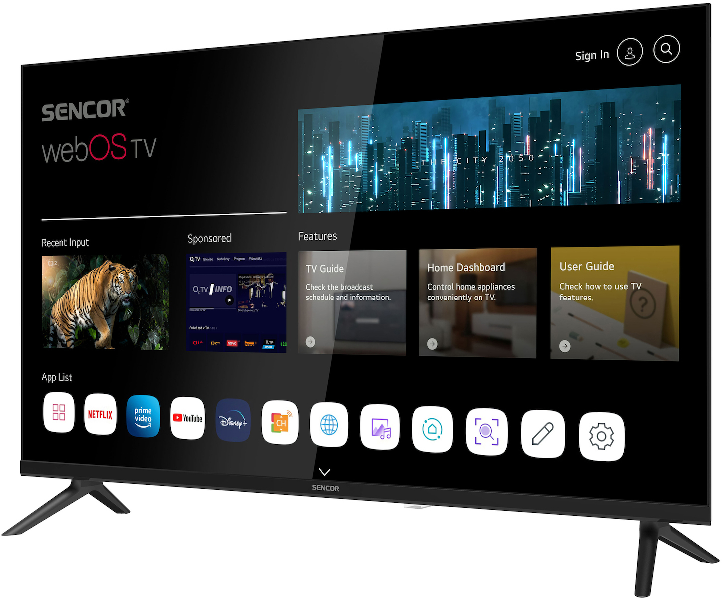 Sencor Smart Television 32" HD Ready LED SLE 32S810B (2025) view 3