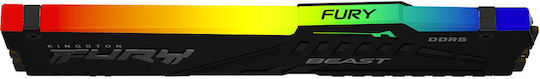 Kingston Fury Beast RGB DDR5 with Module 1x16GB and Speed 6400 for Desktop KF564C32BBEA-16 view 2