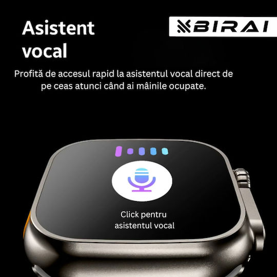 Birai Ultra 2 Smartwatch Fitness Bracelet Android Ios 2.09 Inch Infinite Display Calls Photos Microphone Notifications Sms Social Media Physical Activities Sleep Heart Rate view 3