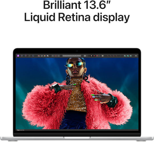 Apple MacBook Air 13" (2024) 13.6" Retina Display (M3-8-core/16GB/512GB SSD) Silver (UK Keyboard) view 5