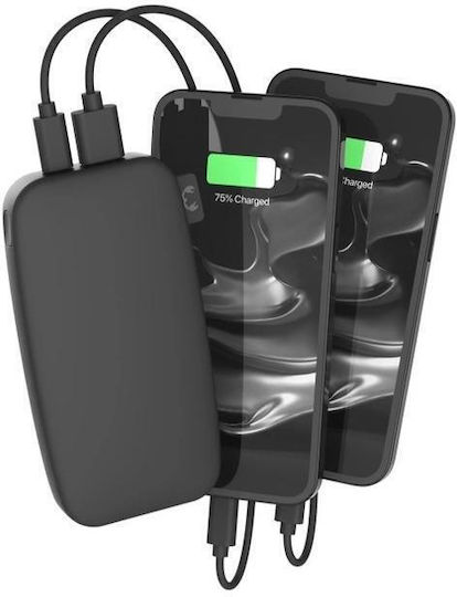 Fresh 'n Rebel Power Bank 12000mAh 10W with USB-A Port and USB-C Port Storm Grey view 2