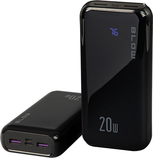 Blow PB30A Power Bank 30000mAh with 2 USB-A Ports Quick Charge 3.0 Black