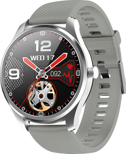 Kingwear KW35 Smartwatch with Heart Rate Monitor (Gray) view 1
