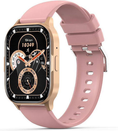 XO J10 Smartwatch with Heart Rate Monitor (Pink) view 3