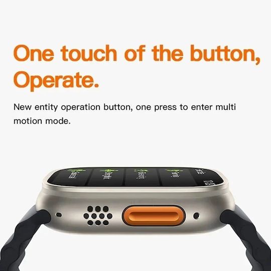 X8 Ultra Smartwatch with Heart Rate Monitor (Black) view 5