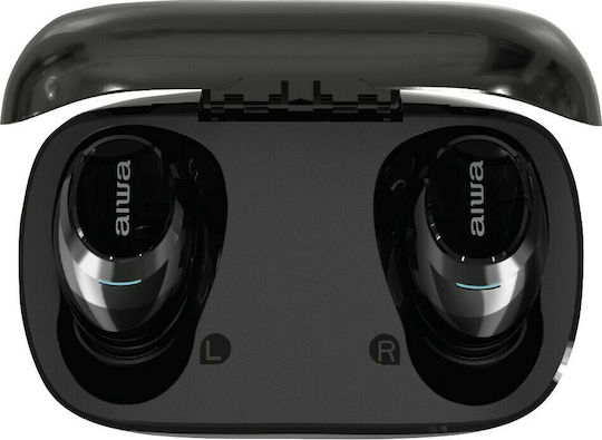 Aiwa EBTW-850 In-ear Bluetooth Handsfree Earphones with Sweat Resistance and Charging Case Black view 5