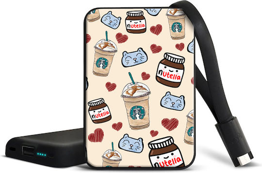 Smartoools Power Bank 10000mAh with USB-A Port Nutella view 1