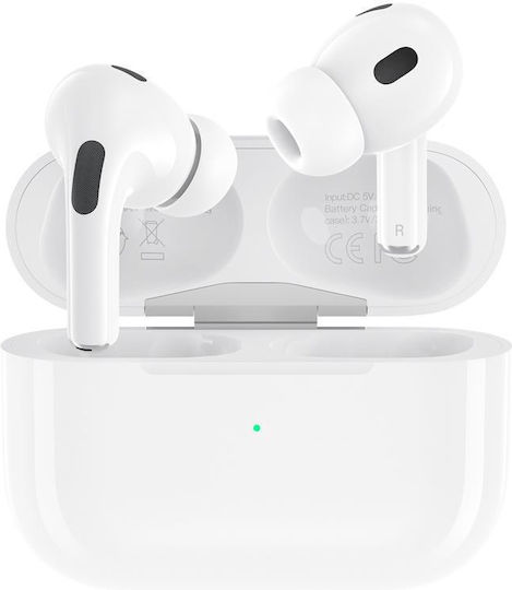 XO EV53 In-ear Bluetooth Handsfree Earphones with Sweat Resistance and Charging Case White