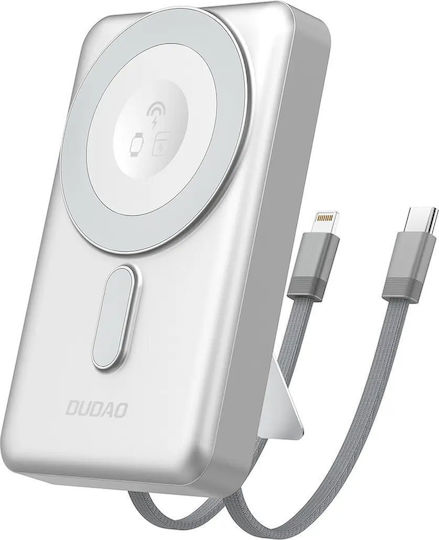 Dudao K29 MagSafe Power Bank 10000mAh 20W with USB-C Port Power Delivery Silver