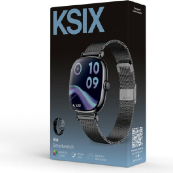 Ksix Iria Smartwatch with Heart Rate Monitor (Black) view 3