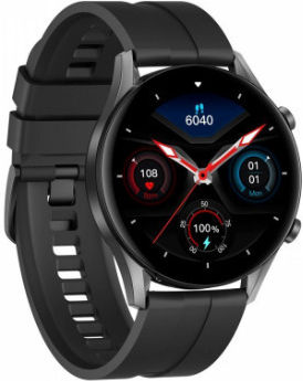 Oromed Fit 7 Pro 46mm Waterproof Smartwatch with Heart Rate Monitor (Black) view 2