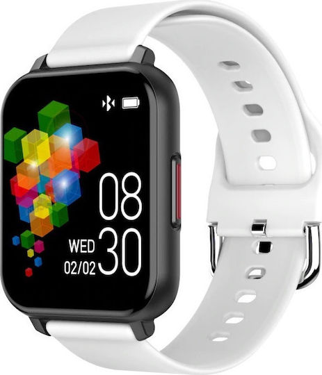 T82 Smartwatch with Heart Rate Monitor (White)