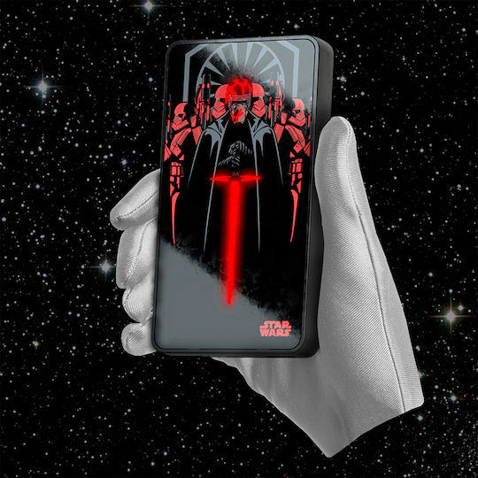 Tribe Power Bank 6000mAh with 2 USB-A Ports Kylo Ren Lumina view 4