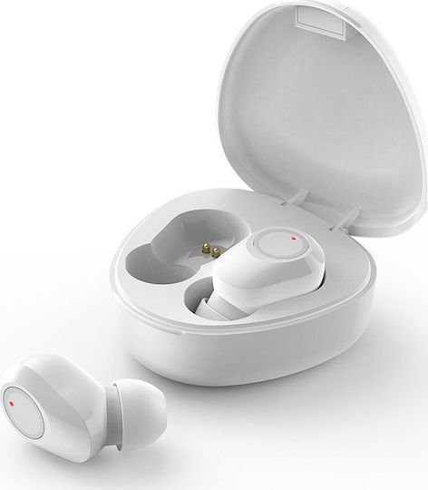 M9 In-ear Bluetooth Handsfree Earphones with Charging Case White view 3