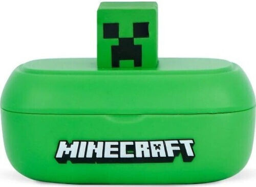 OTL Minecraft 3D Character In-ear Bluetooth Handsfree Earphones with Charging Case Green view 1
