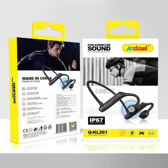 Andowl Q-KL261 Earbud Bluetooth Handsfree Earphones Black view 2