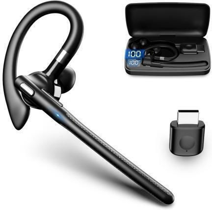 Wireless Tws In-ear Bluetooth Handsfree Earphone with Charging Case Black view 1