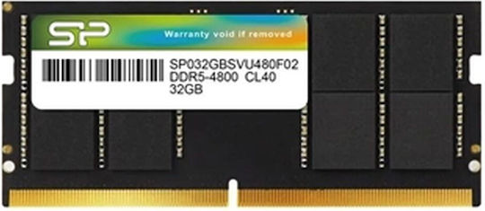 Silicon Power DDR5 32GB RAM with 2x16GB Modules and Speed 4800 for Laptop SP032GBSVU480F22
