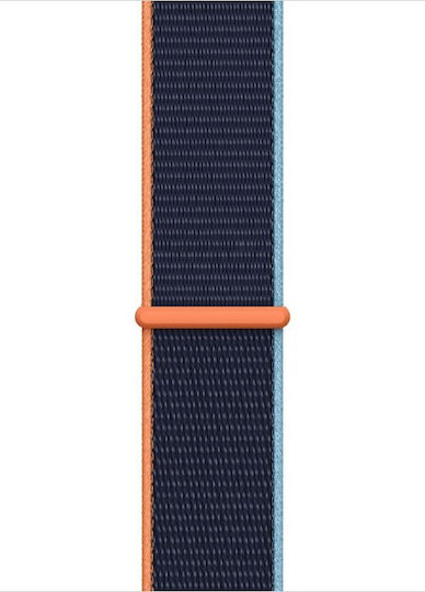 Apple Watch SE Cellular Aluminium 44mm Waterproof with eSIM and Heart Rate Monitor (Silver & Deep Navy Sport Loop) view 3
