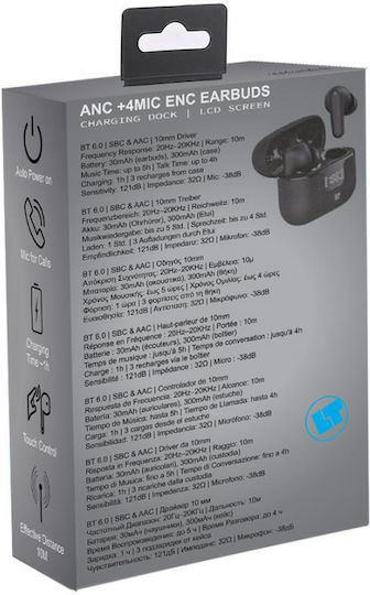 Lamtech LAM980923 In-ear Bluetooth Handsfree Earphones with Charging Case Black view 3