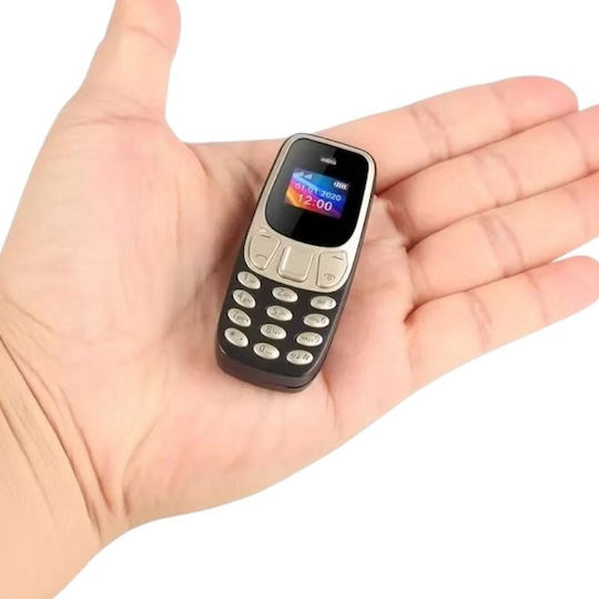 L8STAR BM10 Mini Dual SIM Mobile with Buttons Black / Gold view 2