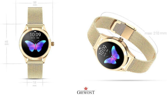 Giewont 300-2 Smartwatch with Heart Rate Monitor (Gold) view 7