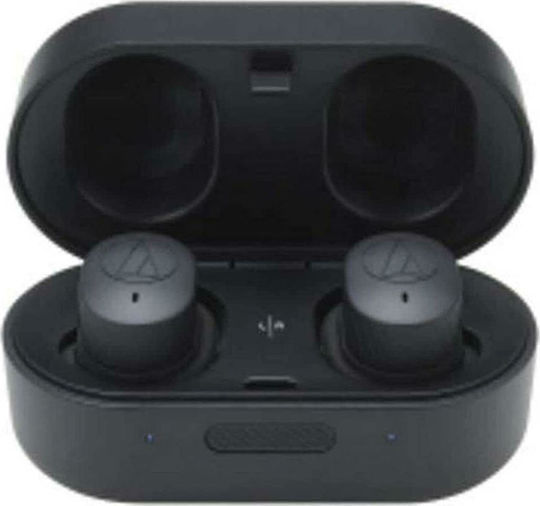 Audio Technica ATH-SPORT7TW In-ear Bluetooth Handsfree Earphones with Charging Case Black view 2