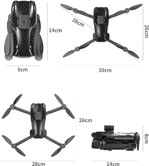 X223 Drone with 2K Camera and Controller view 3