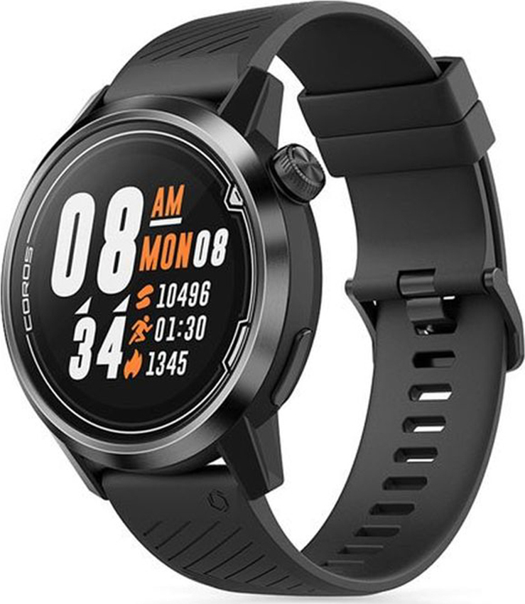 Coros Apex Titanium 46mm Waterproof Smartwatch with Heart Rate Monitor (Black)
