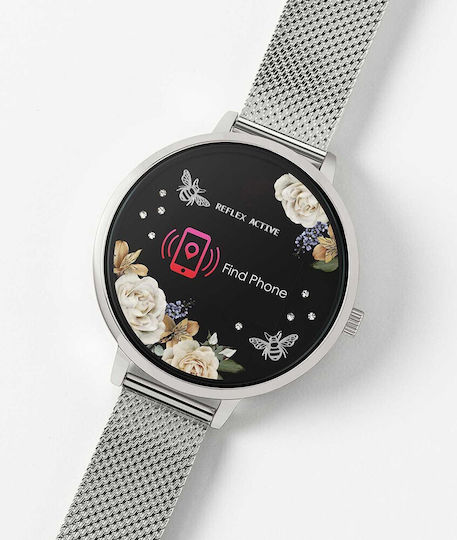 Reflex Active Series 03 38mm Smartwatch with Heart Rate Monitor (Silver Lilac Garden) view 6