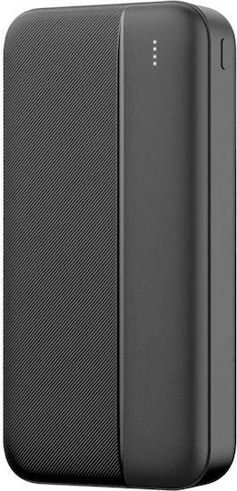 Maxlife MXPB-02 Power Bank 20000mAh 20W with USB-A Port and 2 USB-C Ports Power Delivery Black