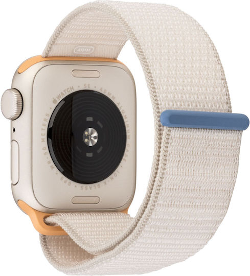 Apple Watch SE 2023 Aluminium 40mm Waterproof with Heart Rate Monitor (Starlight with Starlight Sport Loop) view 7