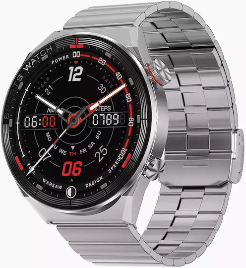 Watchmark Maverick Smartwatch with Heart Rate Monitor (Silver) view 6