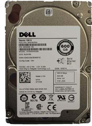 Dell 600GB HDD Hard Drive 2.5" SAS 2.0 10000rpm for Server 7YX58