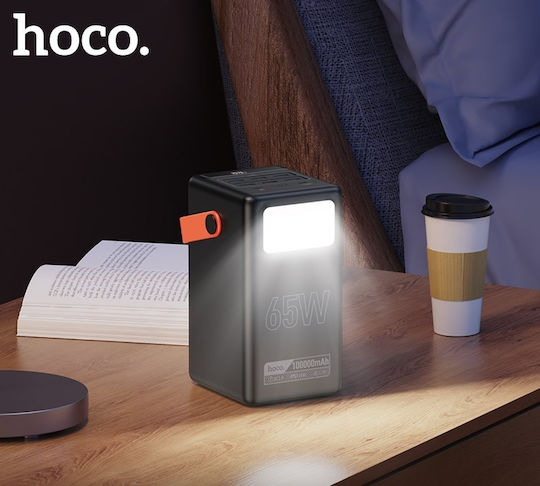 Hoco DB03 Max Power Bank 100000mAh 65W with 6 USB-A Ports and 2 USB-C Ports Black view 4