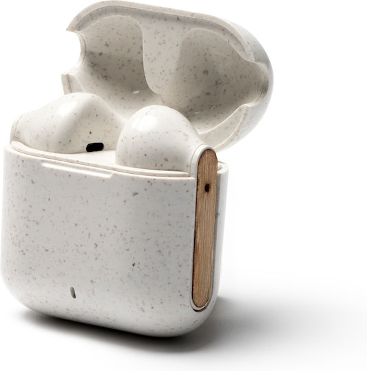 Kuasi Earbud Bluetooth Handsfree Earphones with Charging Case Beige view 5