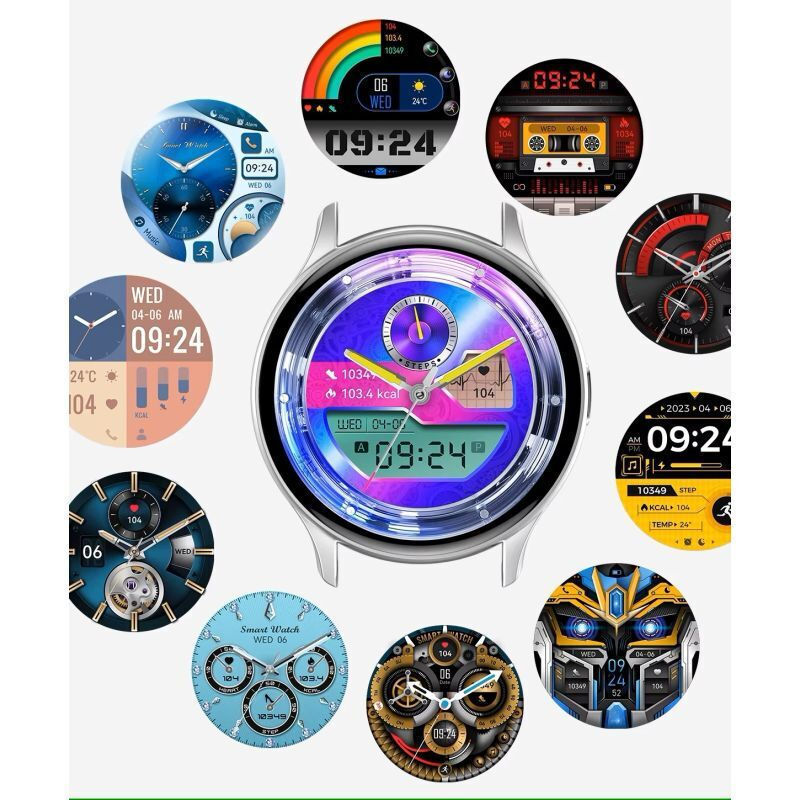 Rubicon Rncf11 Black Smartwatch vy 5