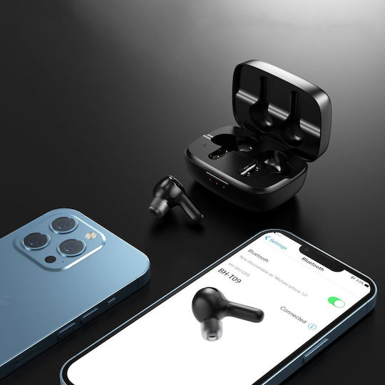 Choetech BH-T09 Earbud Bluetooth Handsfree Earphones with Charging Case Black view 4